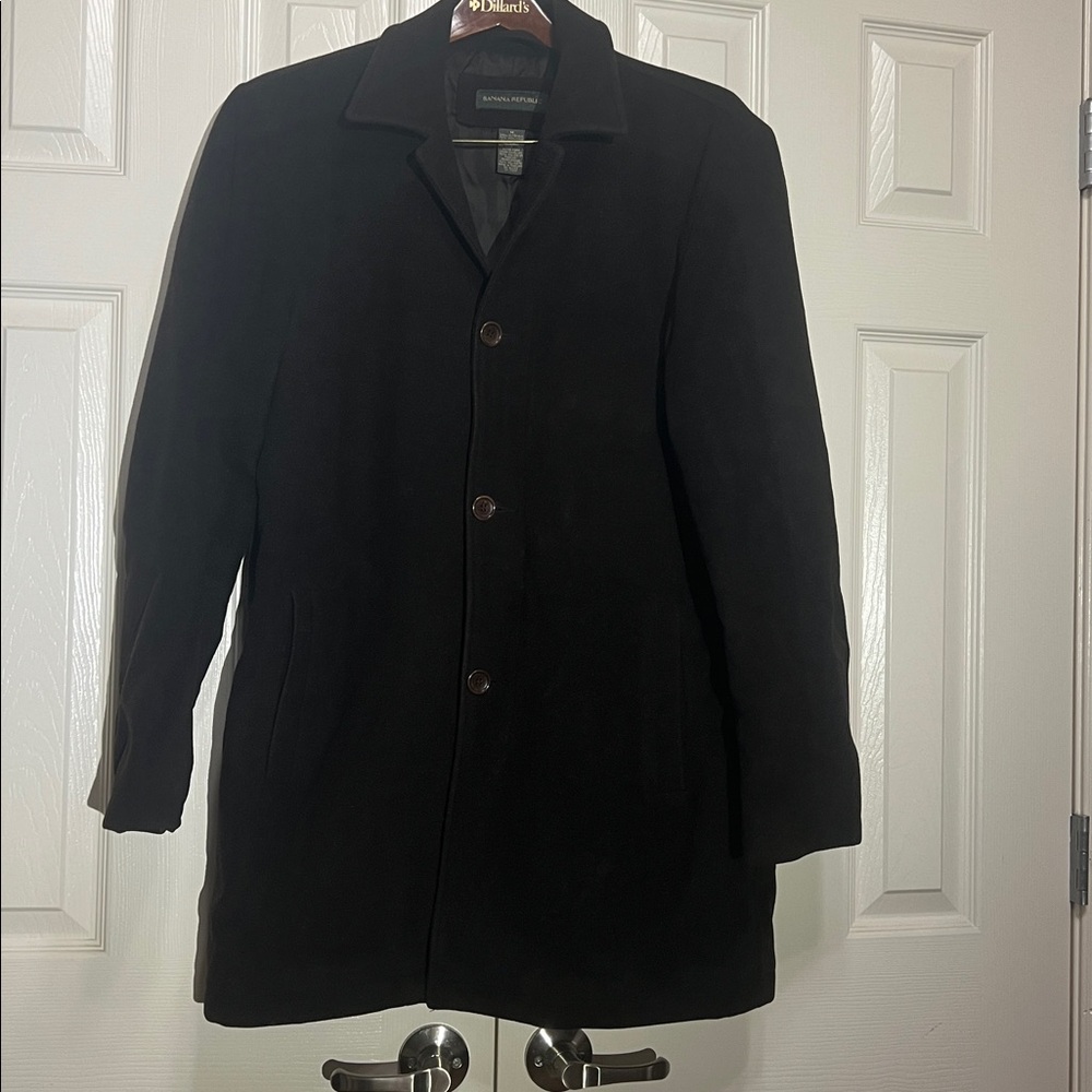 Banana Republic Wool Blend & Cashmere Pea Coat Sz M